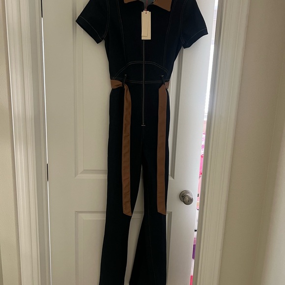 Alice + Olivia Black and Brown Jumpsuit - Picture 2 of 9
